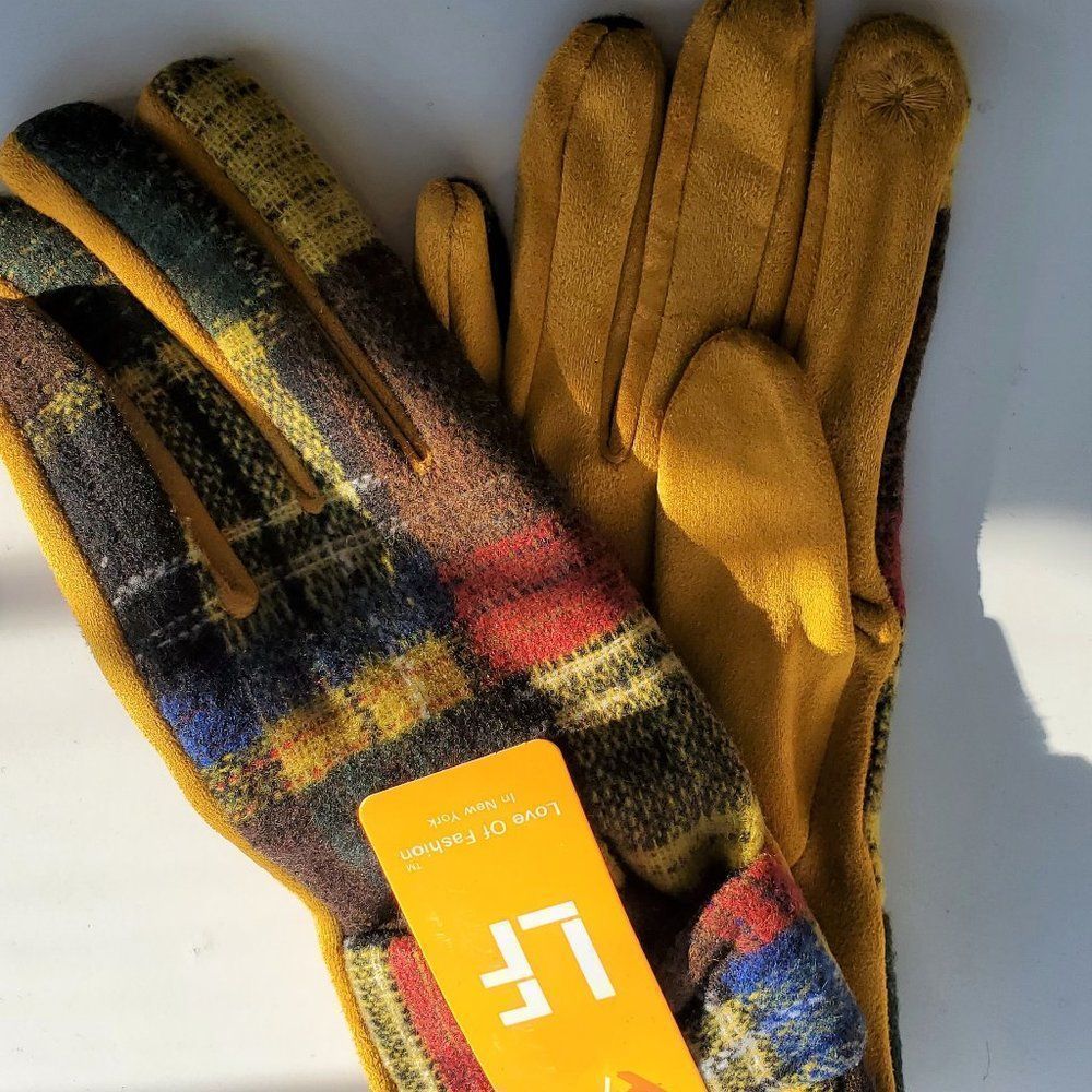 Multi Color Smart Touch Gloves Yarn Touchscreen Touchscreen Compatible
